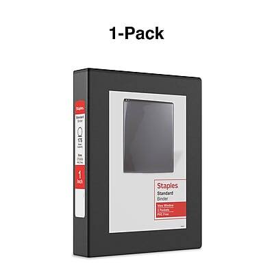 1-Pack  
Staples Standard Binder  
175 Wee Pockets