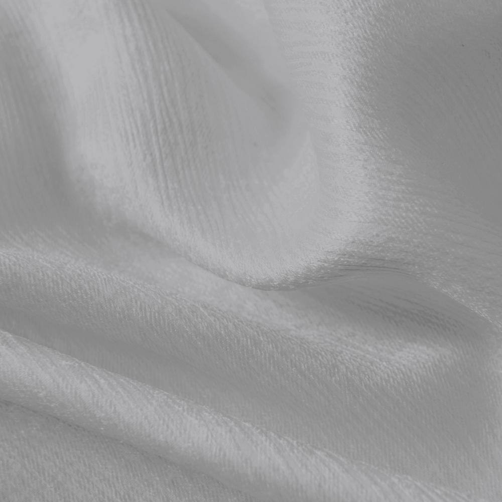 Left. Olivia Gray - Olivia Gray Lina Matte Embossed Blackout Grommet Single Panel - 52x90" Silver - Silver.