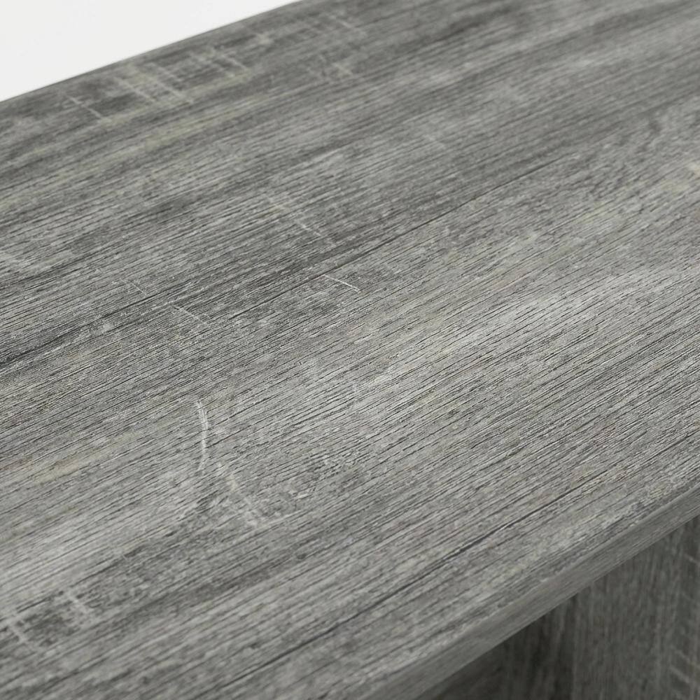 Alt View 1. BisonOffice - Compact French Oak Grey And Black Study Desk With Modern Design - French Oak Grey/Black.
