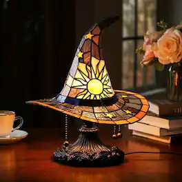 YONWAY - Witch Hat Night Light, USB Plug Led Decoration Light, Wizard Hat Shape Night Light Ornament for Bedroom, Living Room