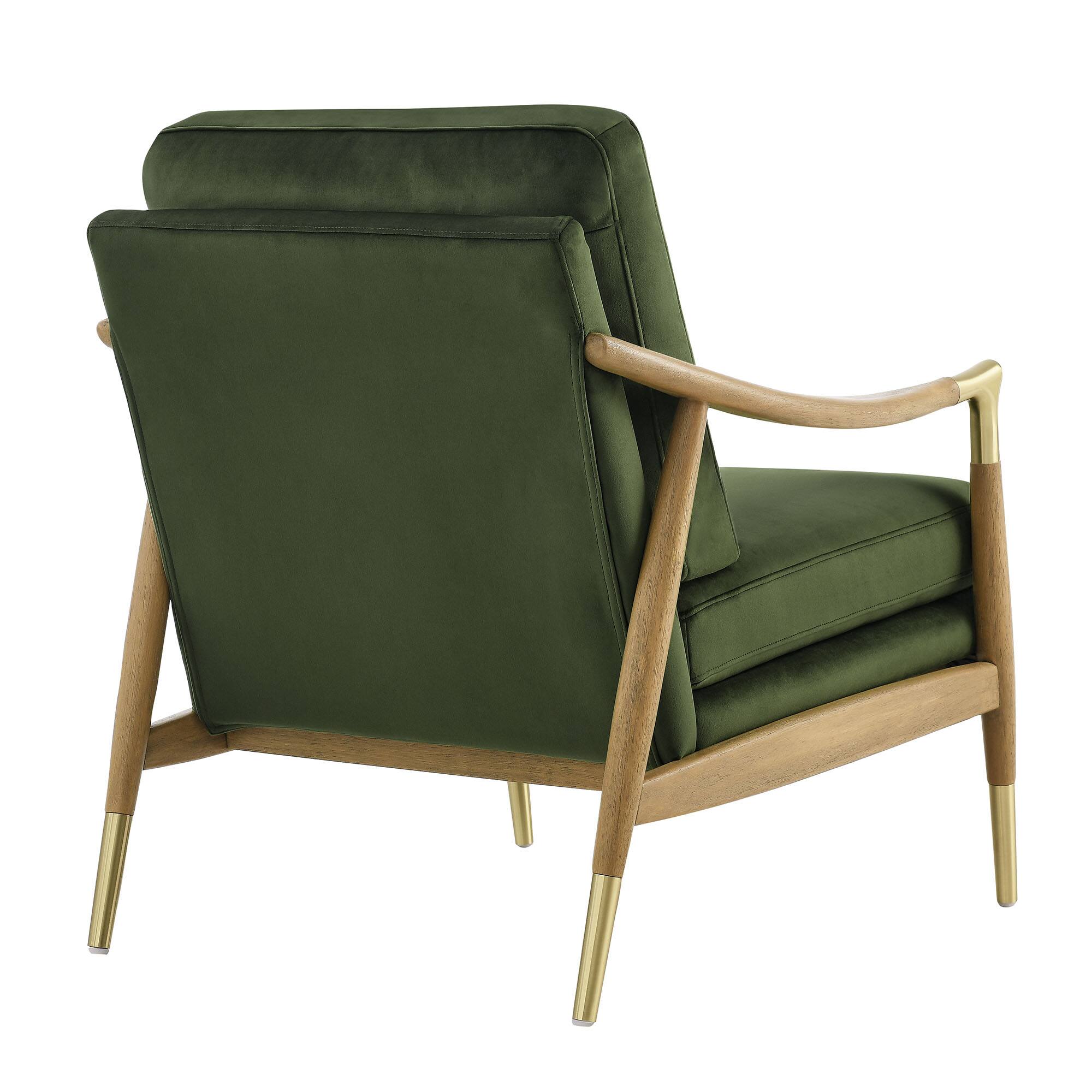 Alt View 1. Modway - Langford Performance Velvet Accent Armchair by Modway - Brown.