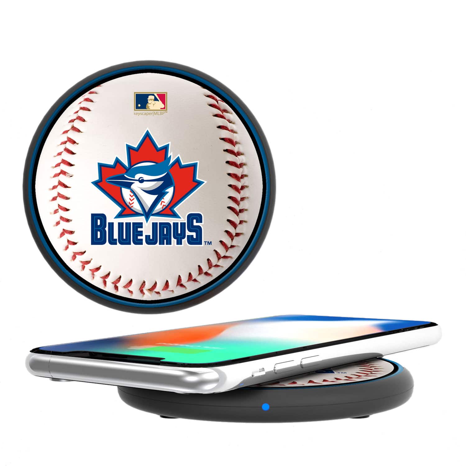 Keyscaper - Toronto Blue Jays Wireless Charger - Multicolor