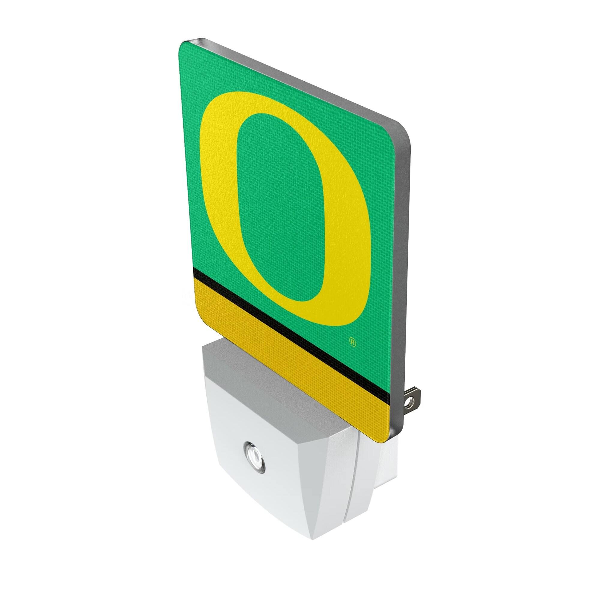 Alt View 1. Keyscaper - Oregon Ducks Stripe Design Nightlight 2-Pack - Multicolor.