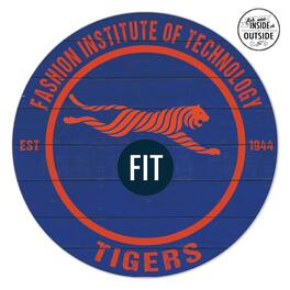 Jardine - SUNY Fashion Institute of Technology Tigers 20" x 20" Indoor/Outdoor Circle Sign - Blue