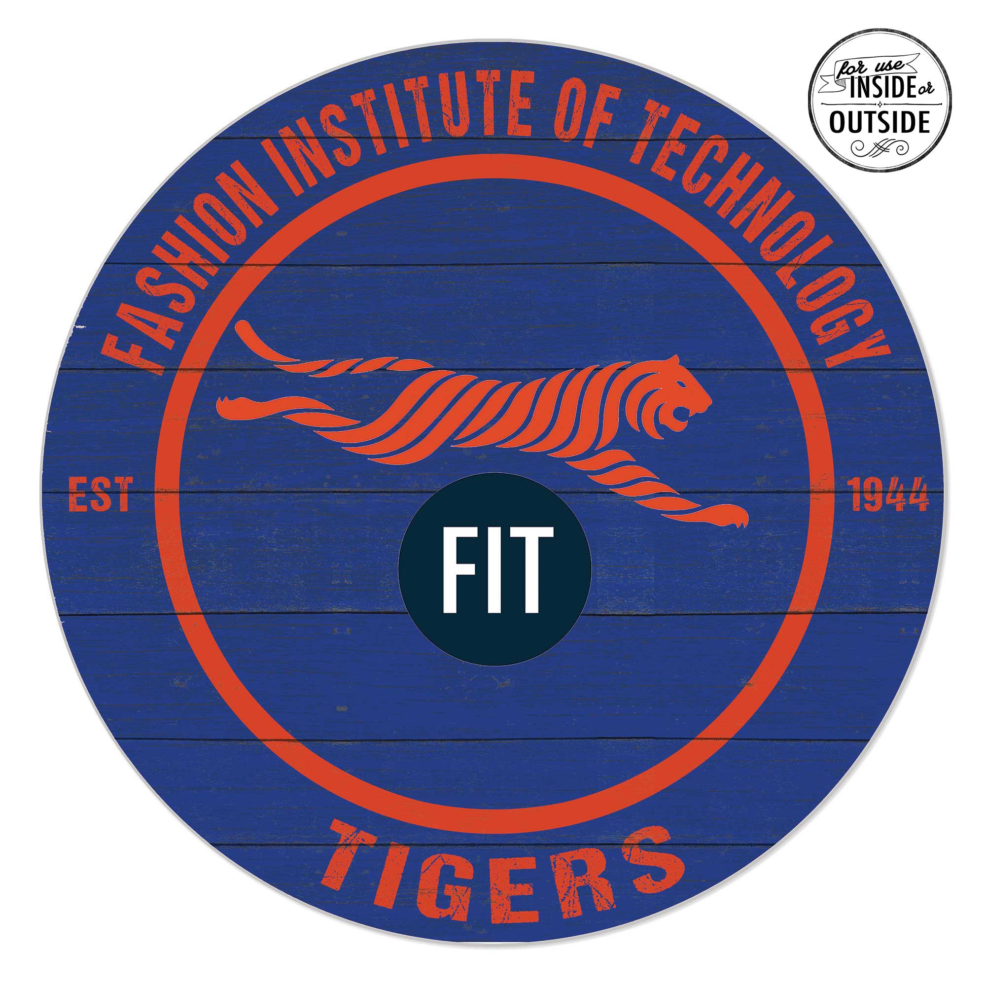 SUNY Fashion Institute of Technology Tigers 20" x 20" Indoor/Outdoor Circle Sign