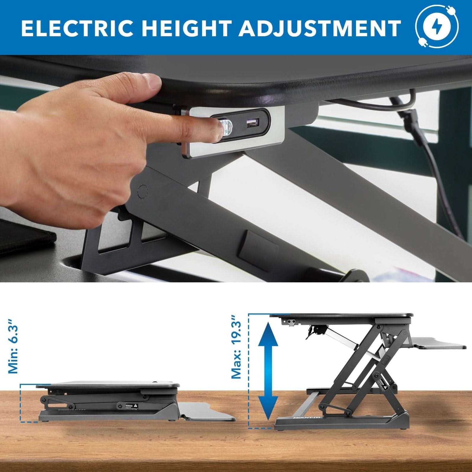 ELECTRIC HEIGHT ADJUSTMENT

Min: 6.3"  
Max: 19.3"