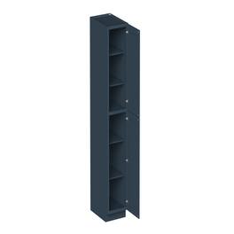 Boyel Living - 18-in W x 96-in H x 27-in D Shaker RTA Kitchen Pantry Tall Cabinet with Soft-Close - Charcoal Blue