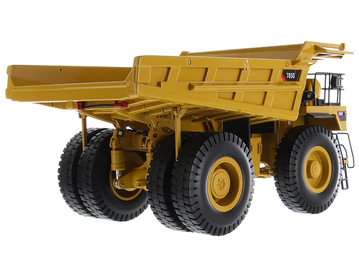 Alt View 4. Diecast Masters - CAT Caterpillar 785D Mining Truck Yellow with Operator "Core Classics" Series 1/50 Diecast Model by Diecast Masters.