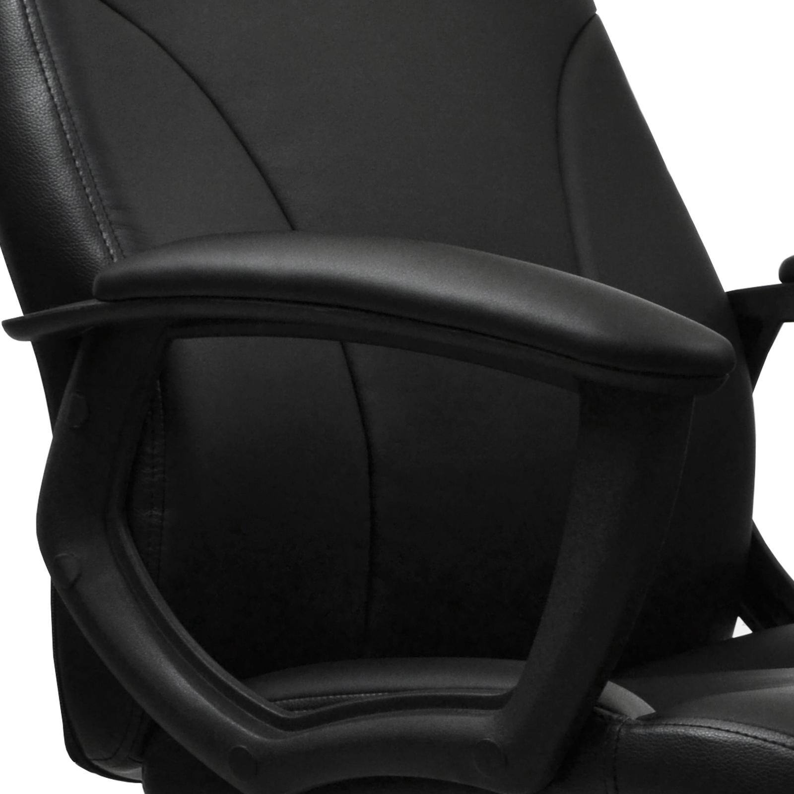 Alt View 4. Spaco - Spaco Executive Office Chair, Medium Back, Adjustable Tilt, Pneumatic Height, for Home Office - Black.