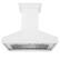 Angle. ZLINE - ZLINE 36 in. Wooden Wall Mount Range Hood (KPWW-36) - Shiplap Bright White Finish.