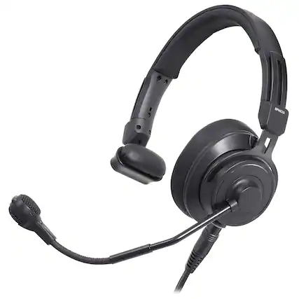 Front. Audio-Technica - BPHS2SA-XF4 Single Ear Headset XLR4.