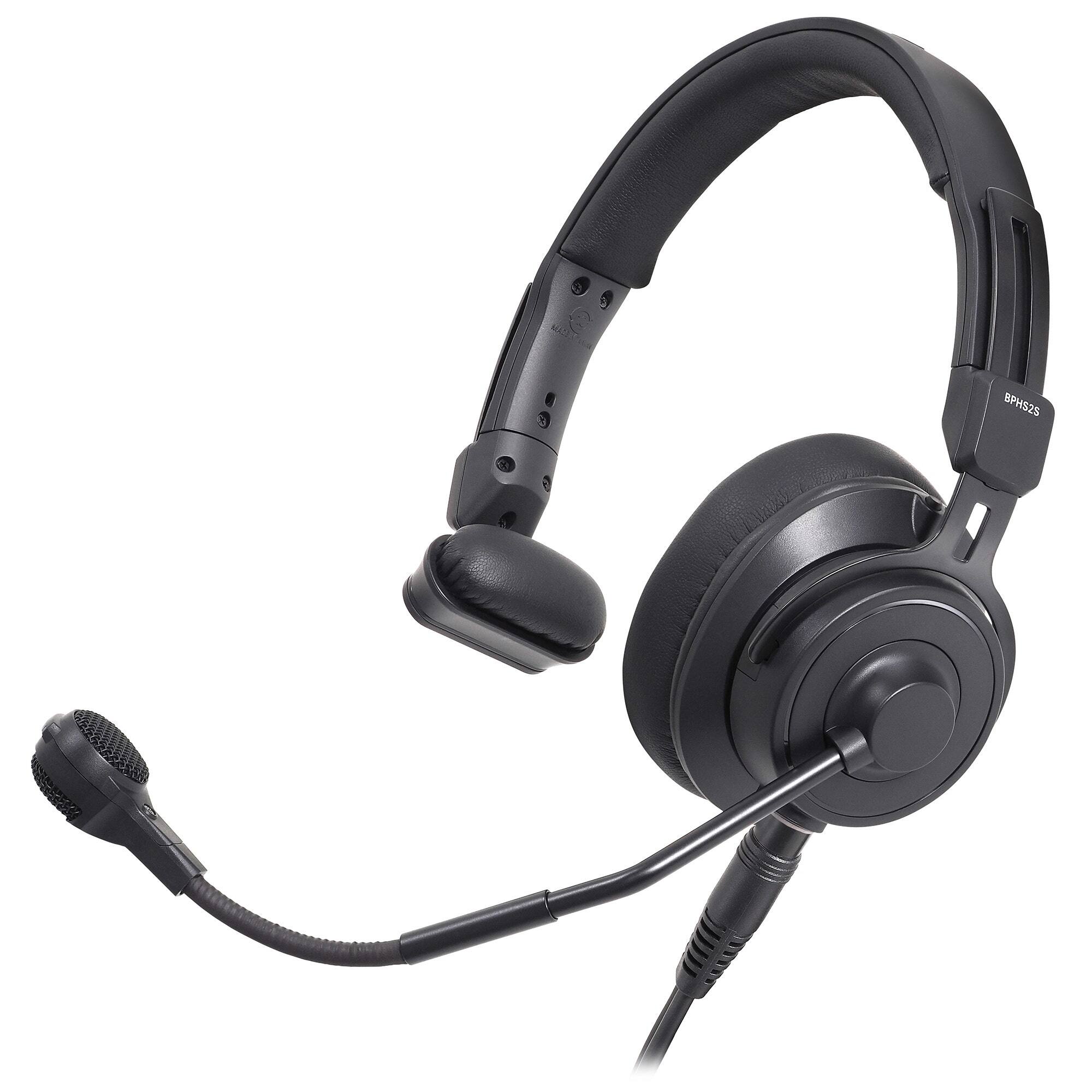 Front. Audio-Technica - BPHS2SA-XF4 Single Ear Headset XLR4.