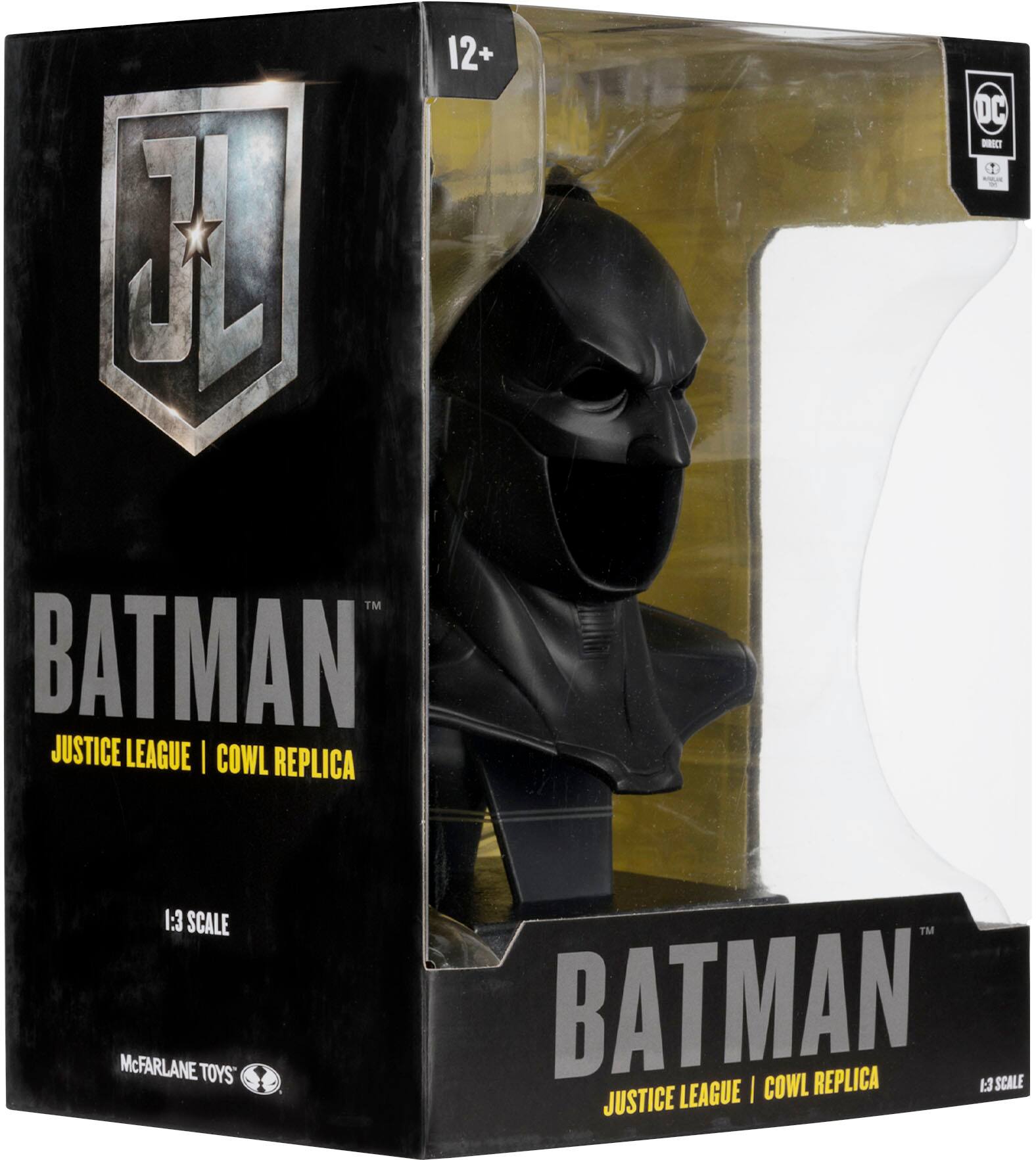 H 1 12+ DC -CT - TM BATMAN JUSTICE LEAGUE I COWL REPLICA 1:3 SCALE McFARLANE TOYS TM BATMAN REPLICA SCALE | COWL I JUSTICE LEAGUE