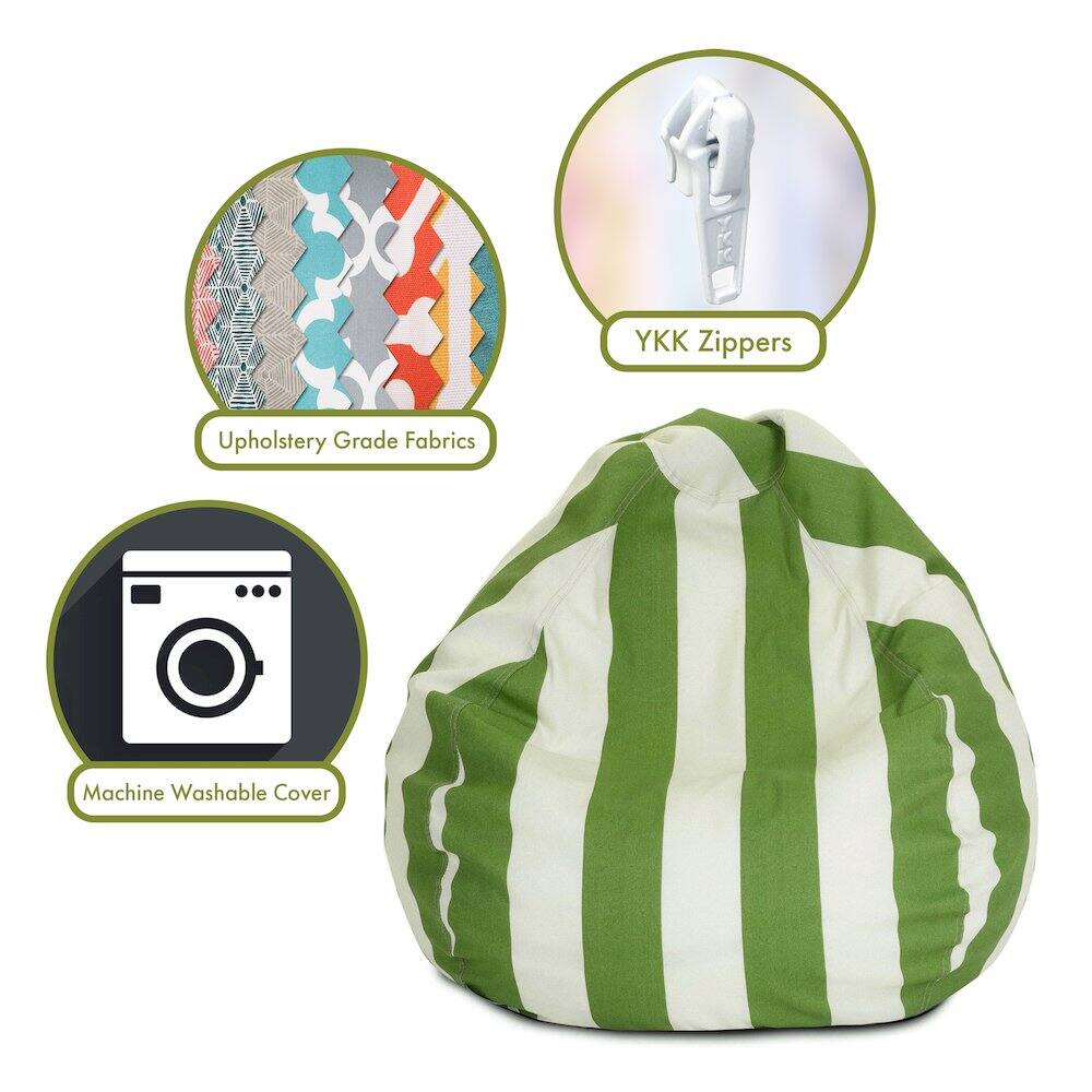 - Upholstery Grade Fabrics
- YKK Zippers
- Machine Washable Cover