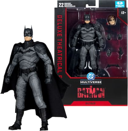 MOVING PARTS!
22 POINTS ARTICULS
PUNTOS DE ARTICULACIÓN
McFARLANE TOYS
12+
DELUXE THEATRICAL
MULTIVERSE DC
THE BATMAN