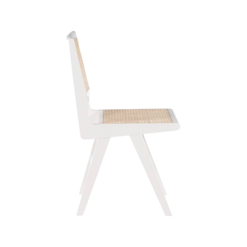 Alt View 3. Meridian Furniture - Preston White Wood Dining Side Chair, Set of 2 - White.