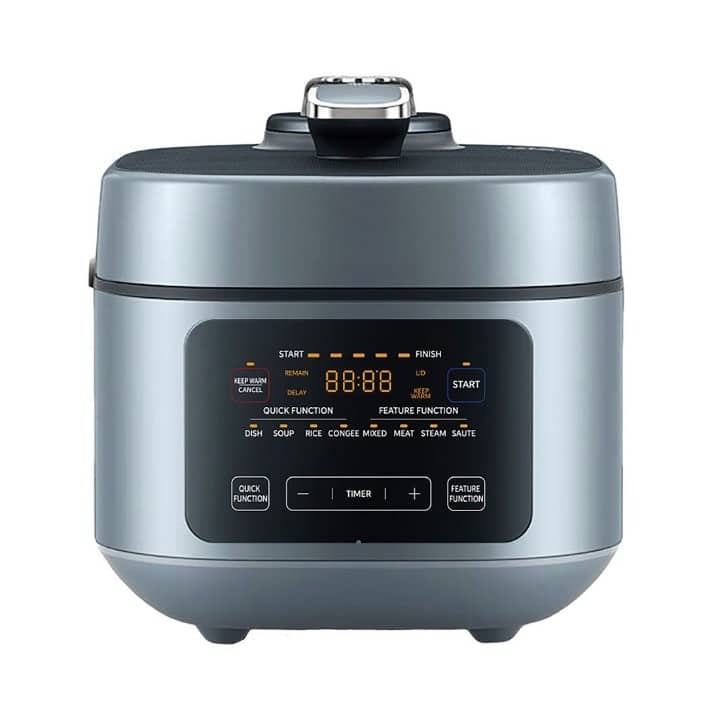 START FINISH REMAIN UD KEEP WARM 88:88 START CANCEL DELAY KEEP WARM QUICK FUNCTION FEATURE FUNCTION DISH SOUP RICE CONGEE MIXED MEAT STEAM SAUTE QUICK FUNCTION | TIMER + FEATURE FUNCTION