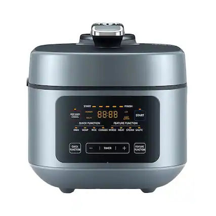 START FINISH REMAIN UD KEEP WARM 88:88 START CANCEL DELAY KEEP WARM QUICK FUNCTION FEATURE FUNCTION DISH SOUP RICE CONGEE MIXED MEAT STEAM SAUTE QUICK FUNCTION | TIMER + FEATURE FUNCTION