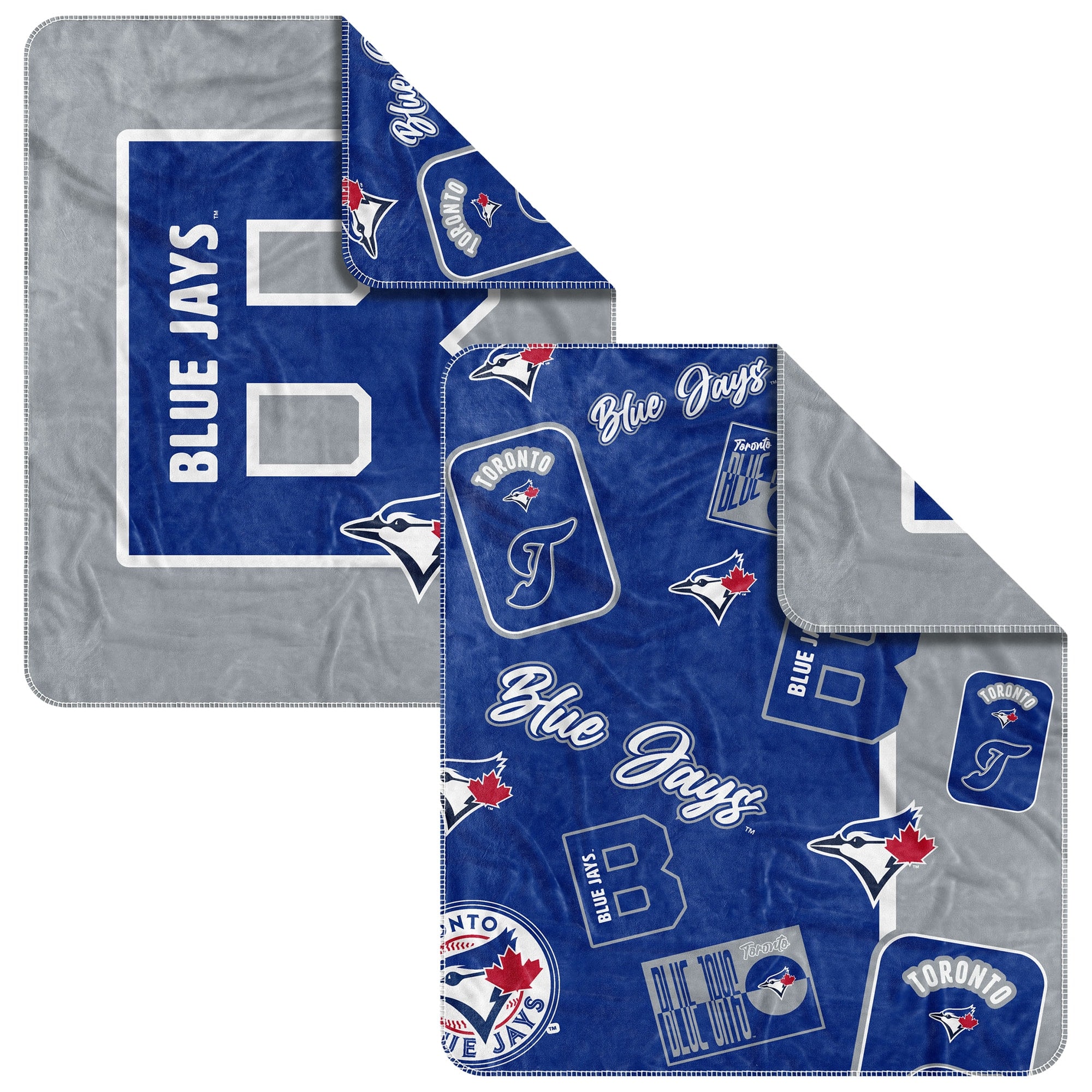 Logo Brands - Toronto Blue Jays 50" x 60" Dream Weave Throw Blanket - Royal