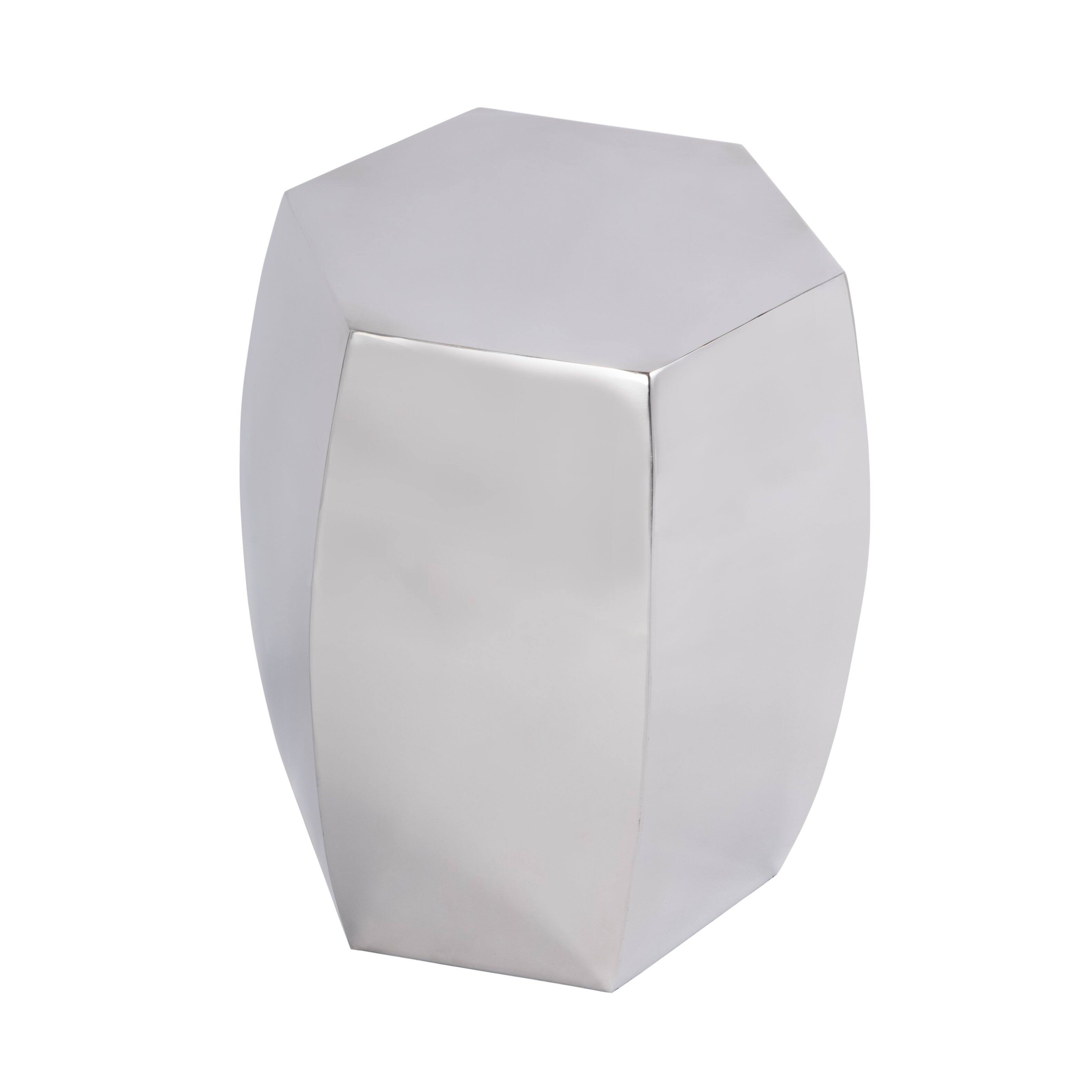 Butler Specialty - Carter 15.75 in. W Metal Modern Side Table - Silver