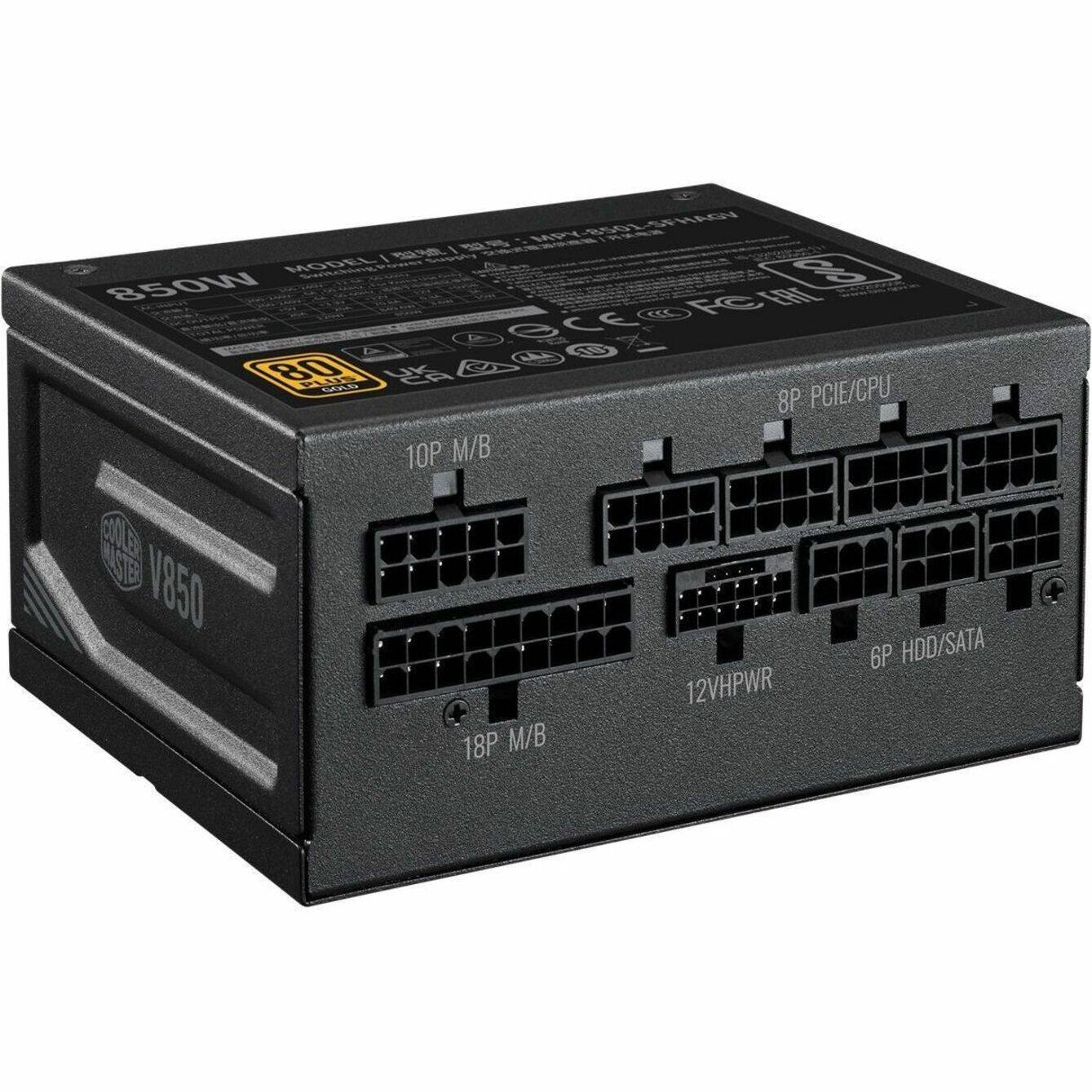 Alt View 19. Cooler Master - V SFX Gold 850 W ATX 3.0 Modular Power Supply - Black.