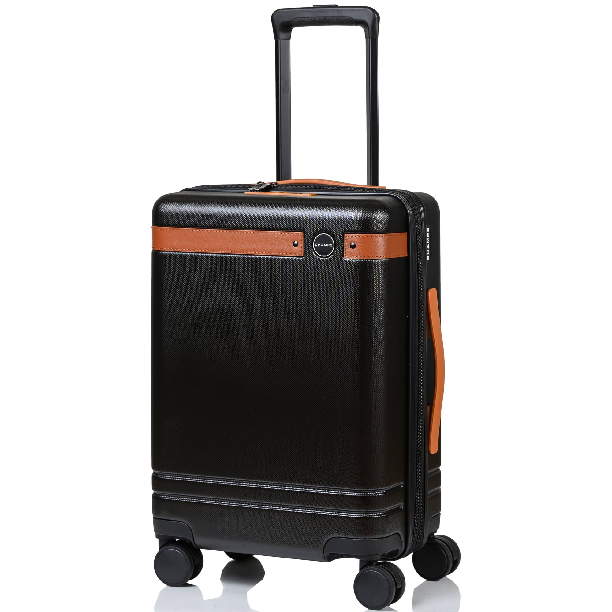 Angle. Champs - Vintage IV Collection Carry-on Luggage Case - Black.