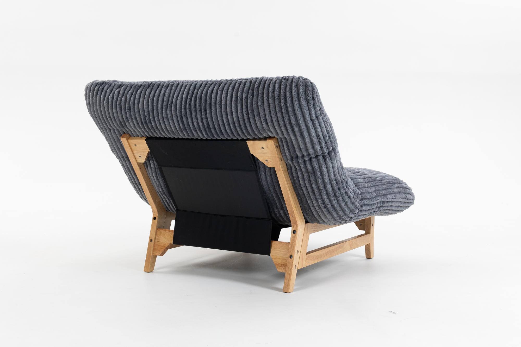 Alt View 4. Meqiodas - Bean bag chair for Adults ,Accent Armless Lazy Sofa, Casual Single Sofa, For Living Room And Bedroom - Gray.