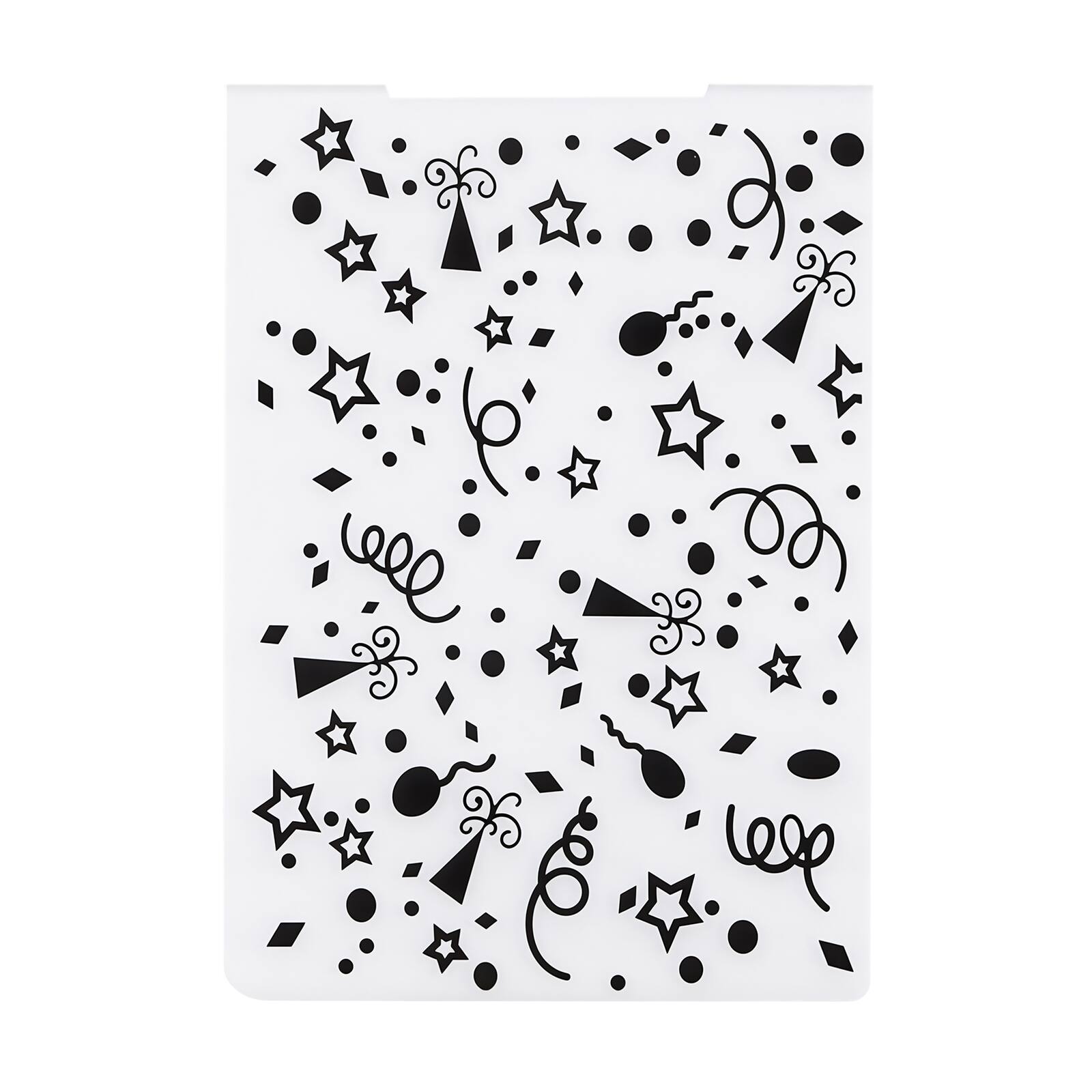 Alt View 5. VEVOR - Embossing Folders, 15 Pieces, 4.13 x 5.83 in, Background Embossed Plates for VEVOR Die Cutting and Embossing Machine - Transparent;Black.