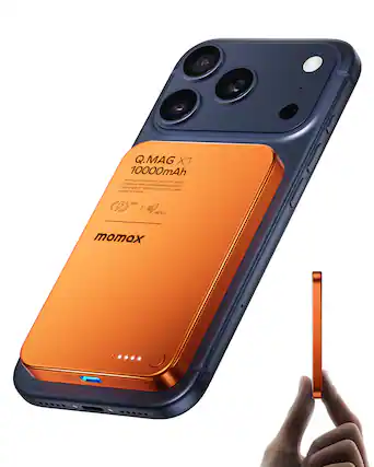Q.MAG X1 10000mAh
WIRELESS CHARGING BATTERY PACK
15W MAX WIRELESS CHARGING OUTPUT
DESIGNED BY MOMAXLAB, INC.
MADE IN CHINA
15W
PD 3.0
momox