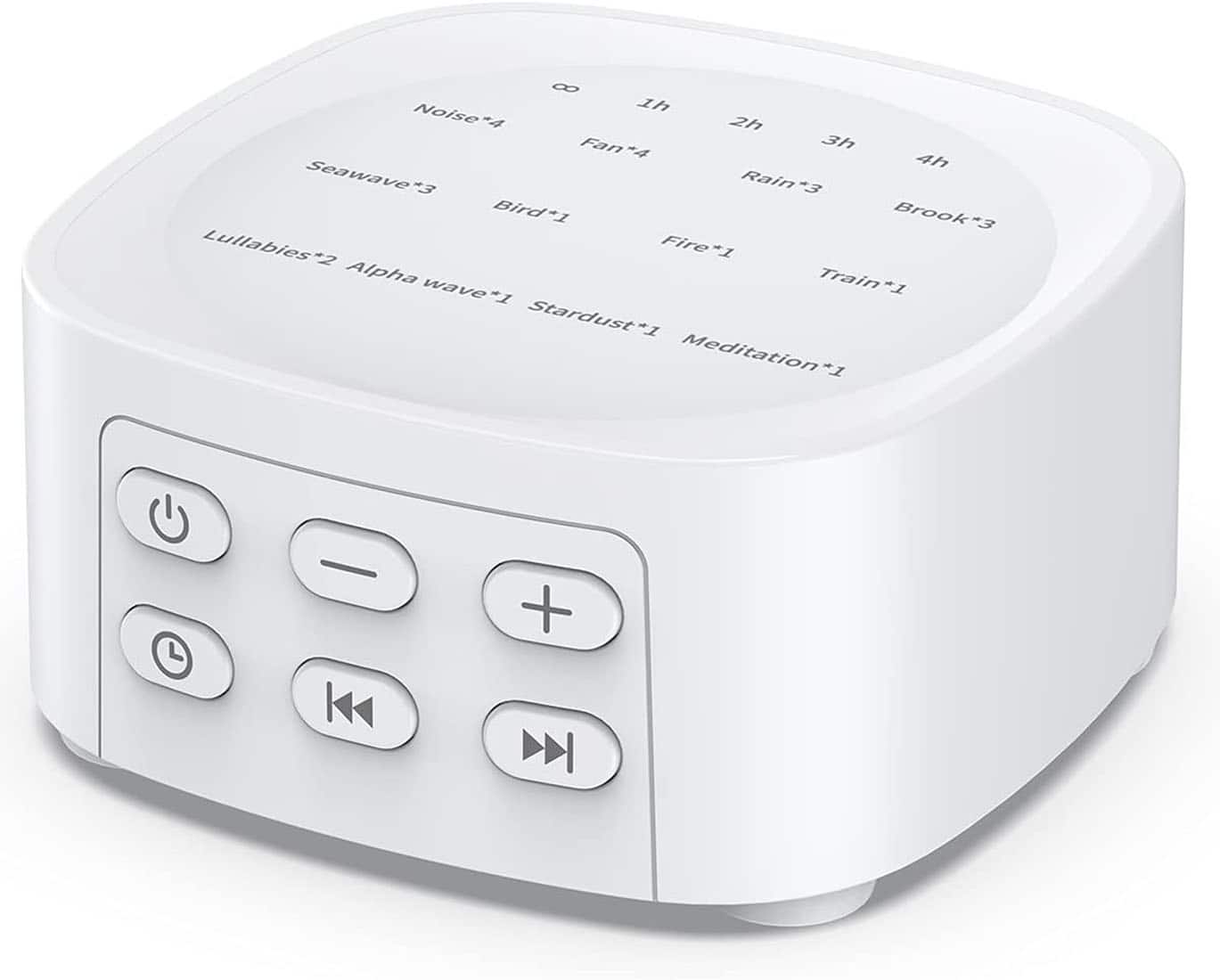FINEAK - Sleep Noise Sound Machines with 25 Soothing Sounds - White