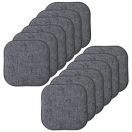 Sweet Home Collection - Broadway Memory Foam No Slip Back 16" x 16" Chair Pad Cushion, 12-Pack - Multi Blue
