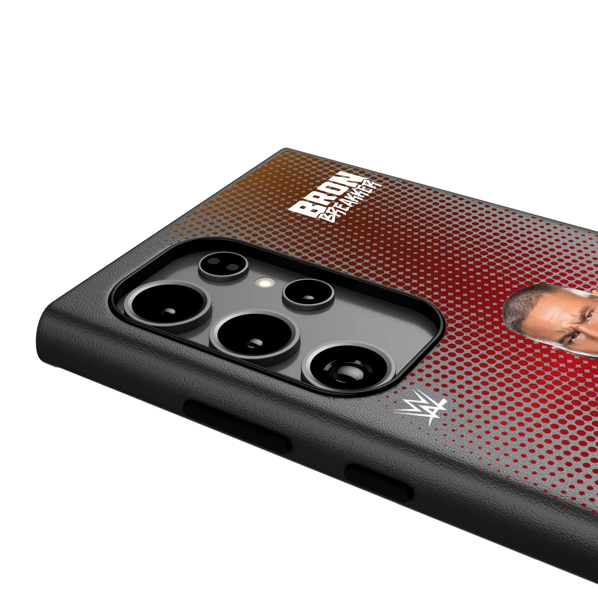 Left. Keyscaper - WWE Superstar MagSafe Compatible Phone Case  - Samsung Galaxy S24 - Bron Breakker.