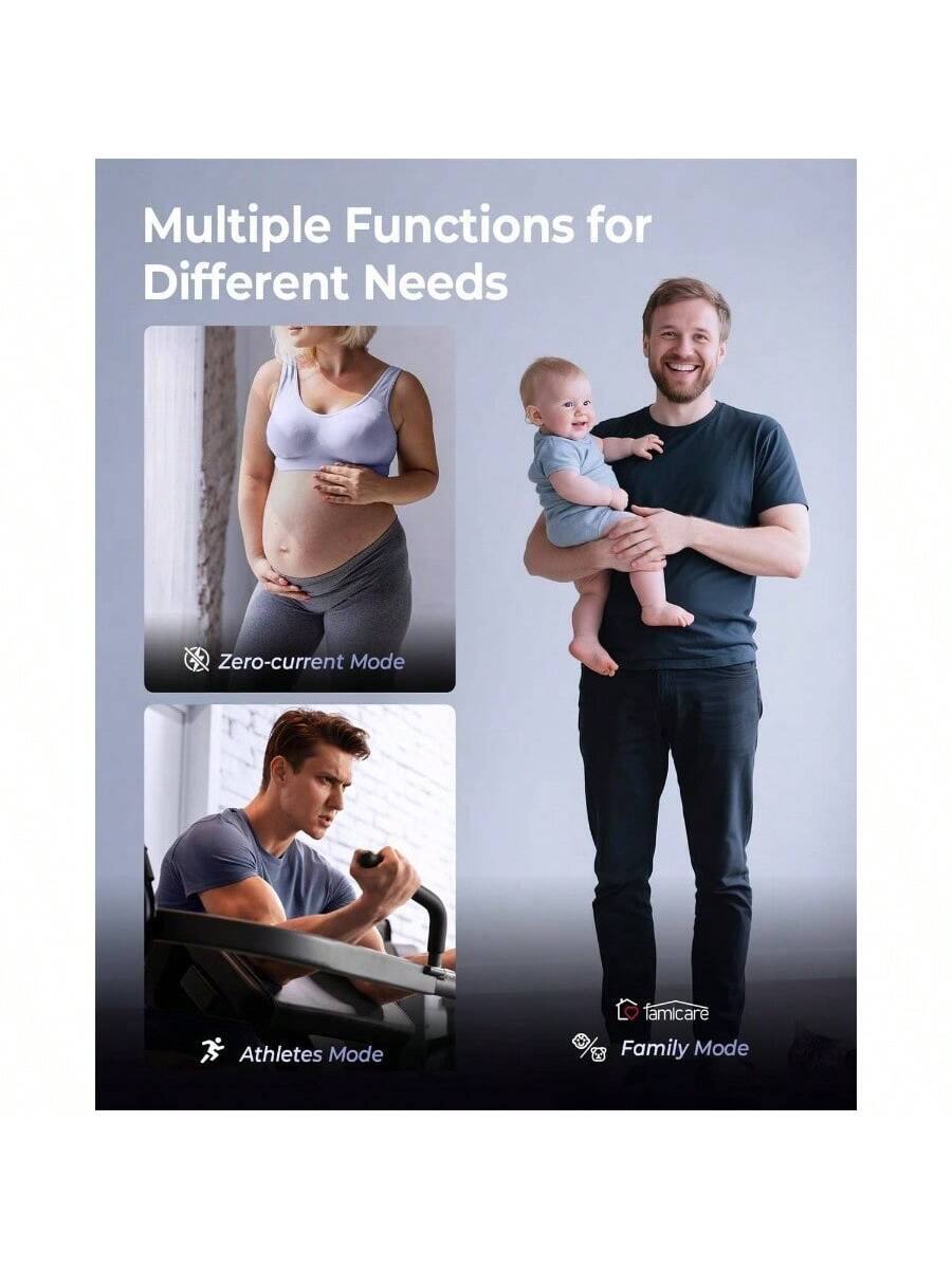 Multiple Functions for Different Needs

- Zero-current Mode
- Athletes Mode
- Family Mode