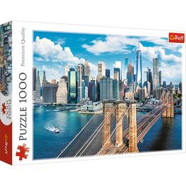 Trefl - Red 1000 Piece Puzzle - Brooklyn Bridge, New York, USA