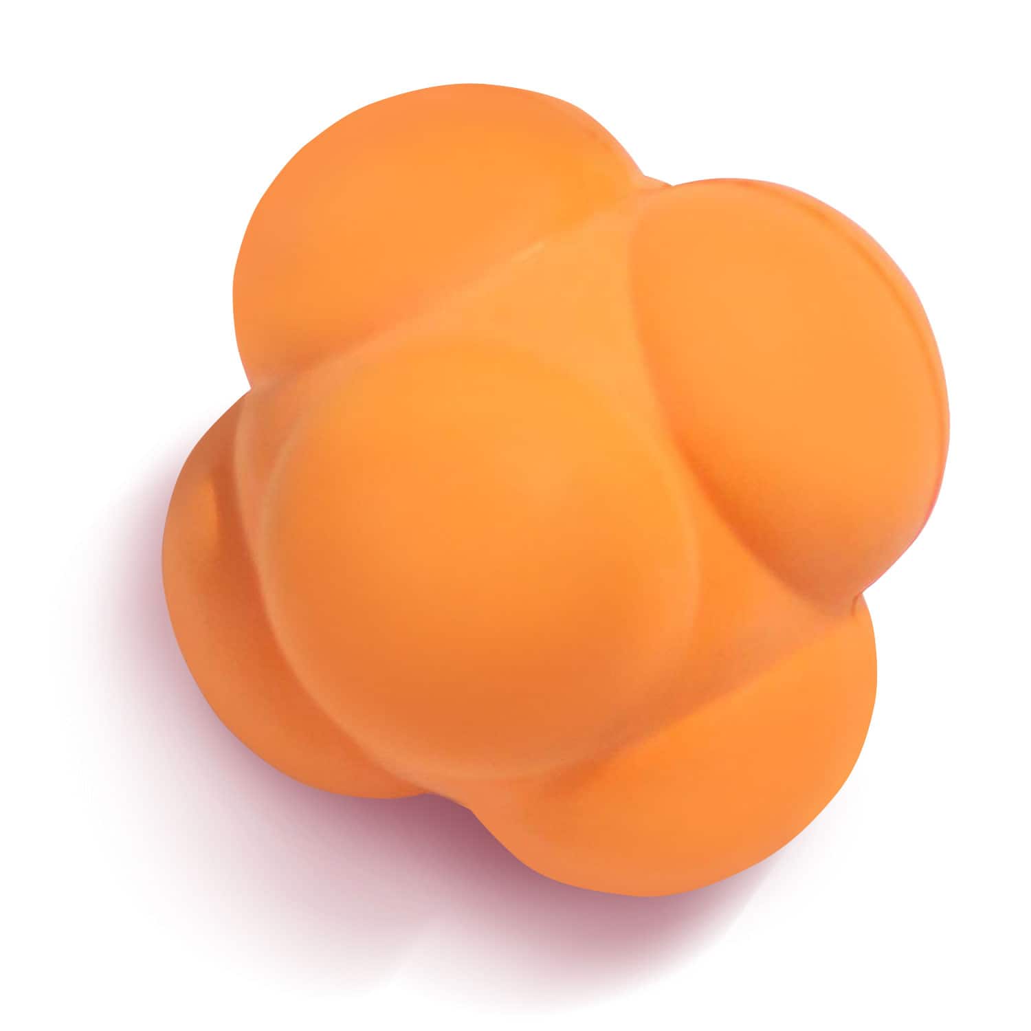 Front. GSE Games & Sports Expert - Reaction Ball, Field Training Ball, Agility Trainer for Baseball, Rubber Reaction Bounce Balls(Orange) - ORANGE.