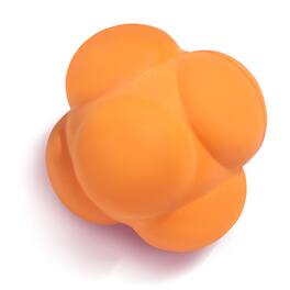 GSE Games & Sports Expert - Reaction Ball, Field Training Ball, Agility Trainer for Baseball, Rubber Reaction Bounce Balls - Orange