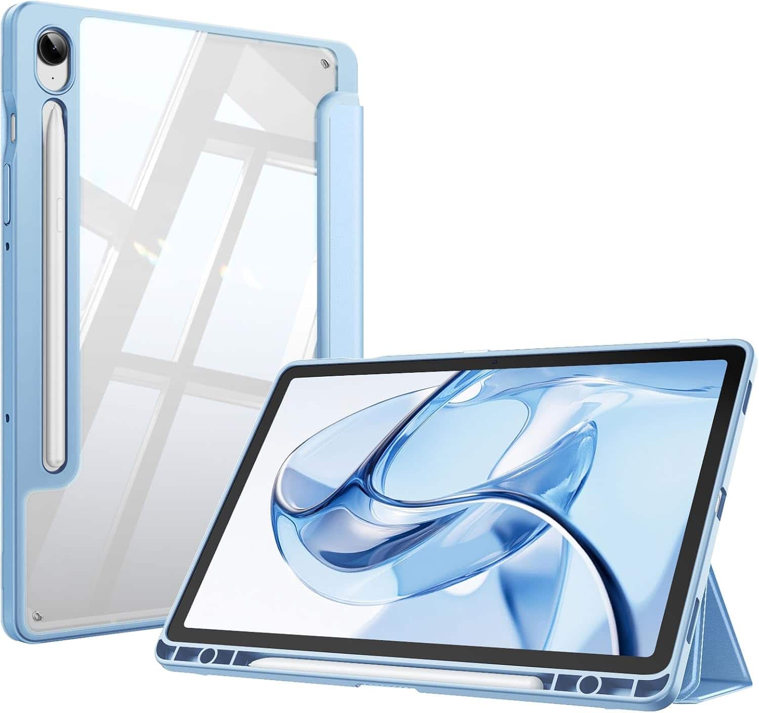 Fintie - Clear Case for Samsung Galaxy Tab S10 Lite / Tab S10 FE / Tab S9 FE / Tab S9 10.9'', Trifold Stand Shockproof TPU Bumper - Blue price history on PriceWatchPro