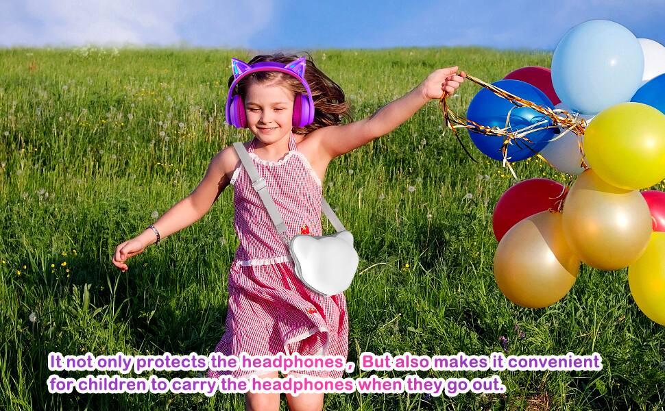 It not only protects the headphones, but also makes it convenient for children to carry the headphones when they go out.