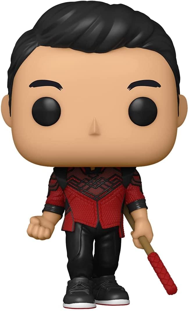 Marvel Shang-Chi Funko POP Vinyl Figure | Shang-Chi w /Bo-Staf - Red