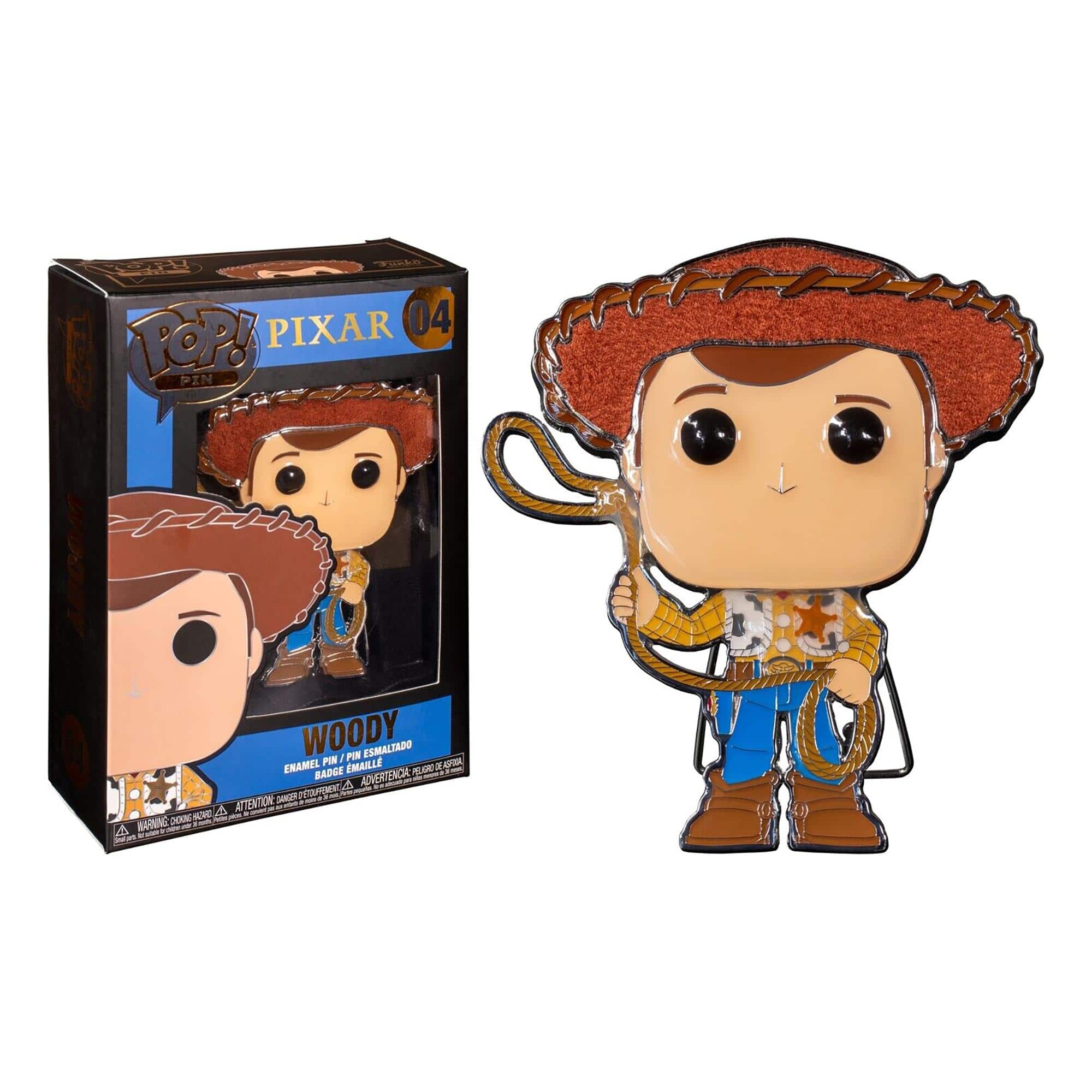 Disney - Toy Story 3 Inch Funko POP Pin | Woody - Brown