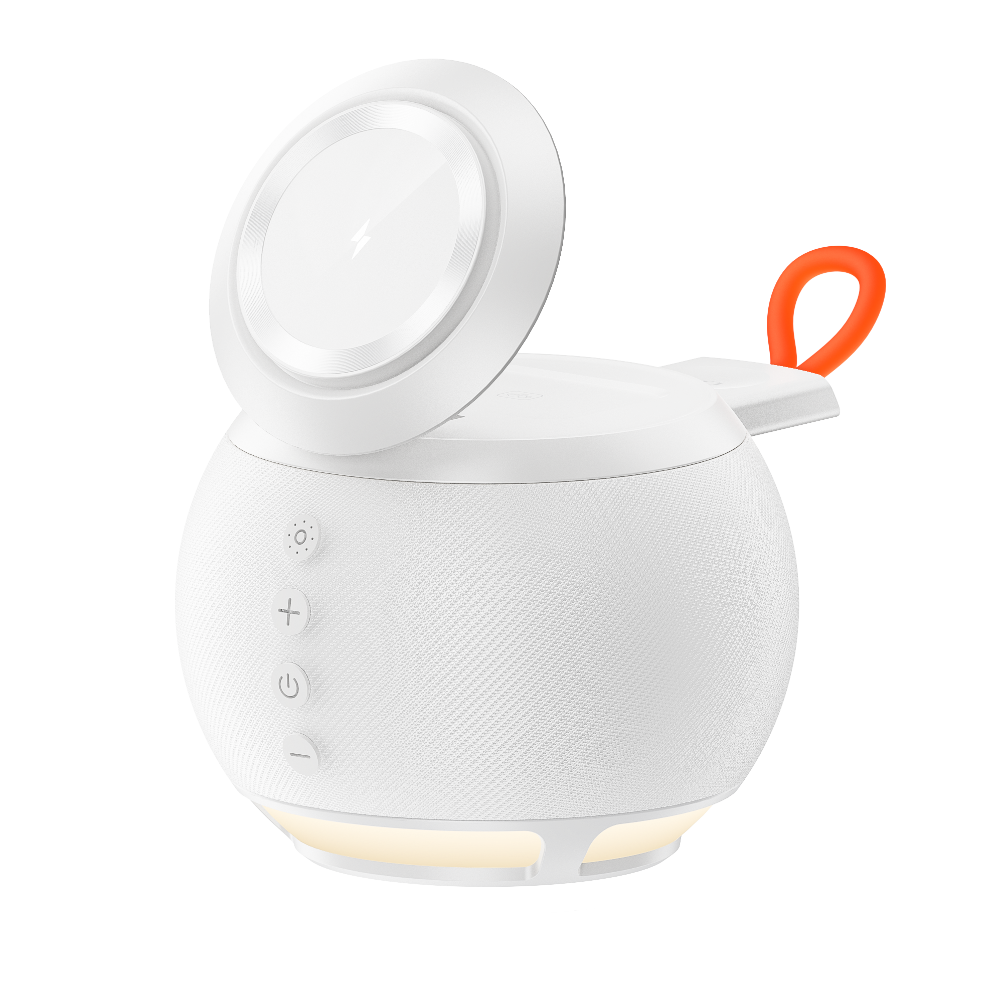 Alt View 7. Siljoy - 15W Fast Magnetic Wireless Charger,Bluetooth Speaker,Night Light, Compatible for All iPhone Series, Apple watch, AirPods - Pink.