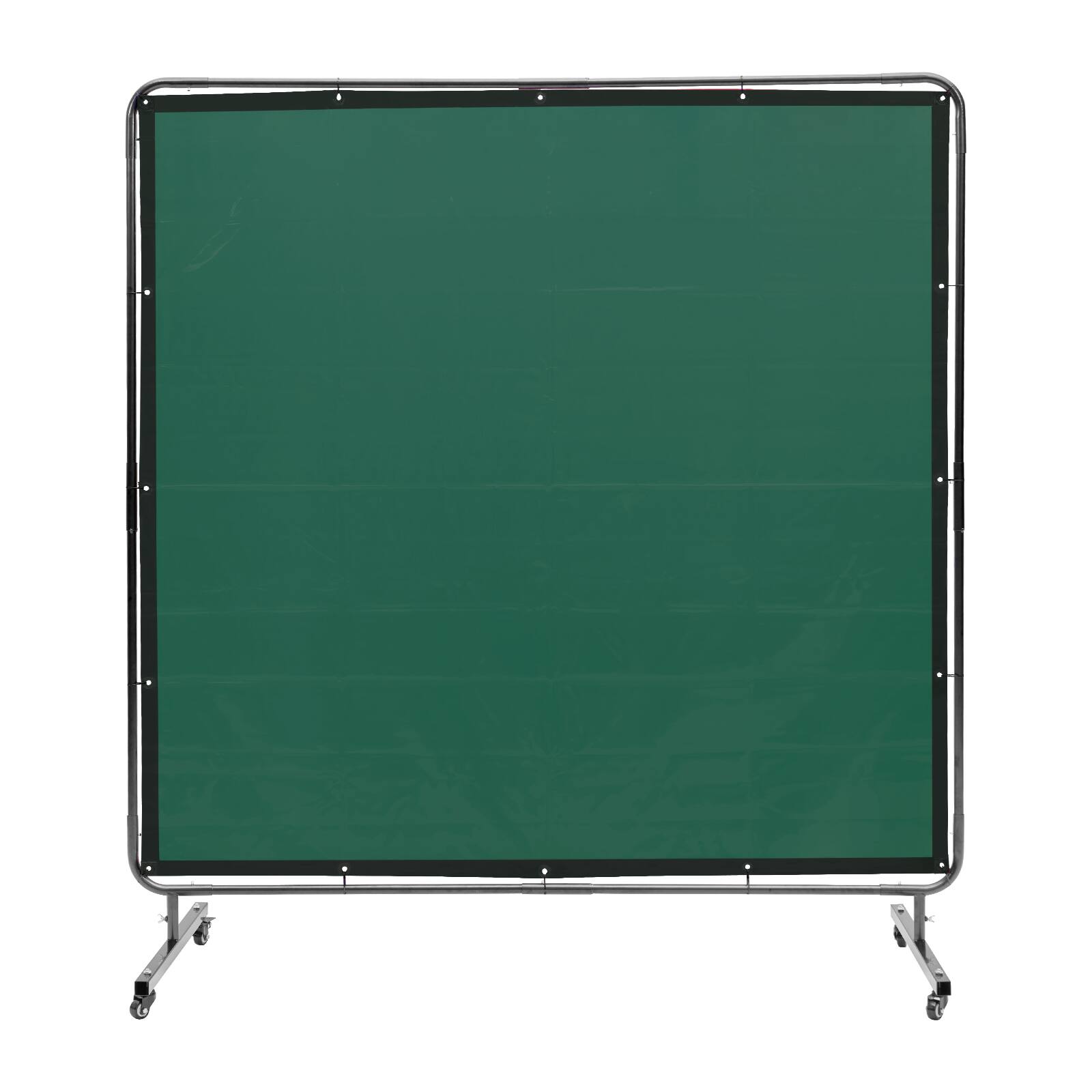 Alt View 5. VEVOR - Welding Screen with Frame, 6' x 6' Welding Curtain Screen, Flame-Resistant Vinyl Welding Protection Screen - Green.