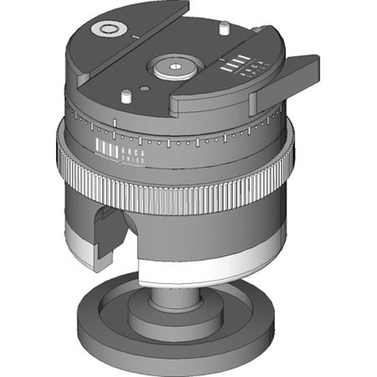 Alt View 2. Arc - Arca Swiss Monoball P0, Panning System and QS Slidefix (Plate Not Included).