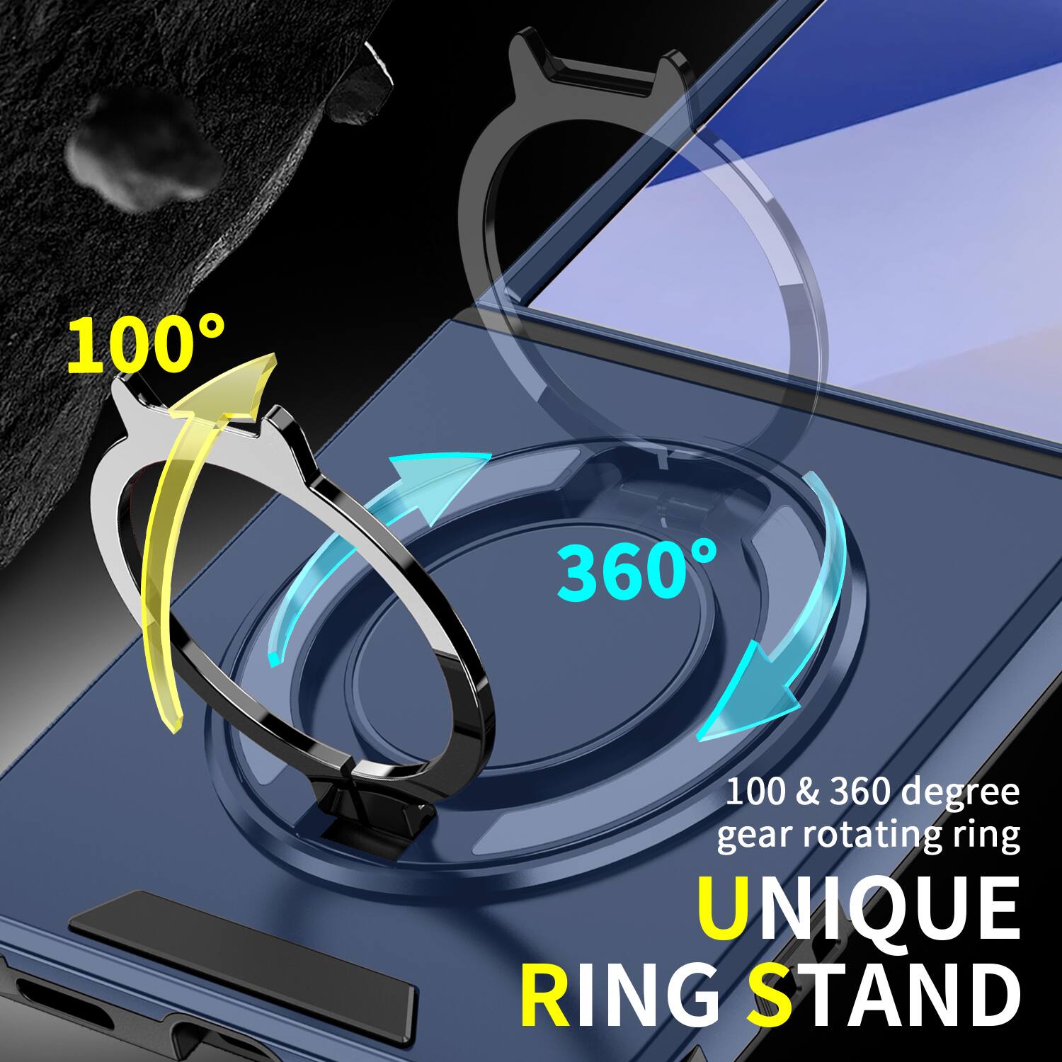 100
360
100 & 360 degree gear rotating ring UNIQUE RING STAND