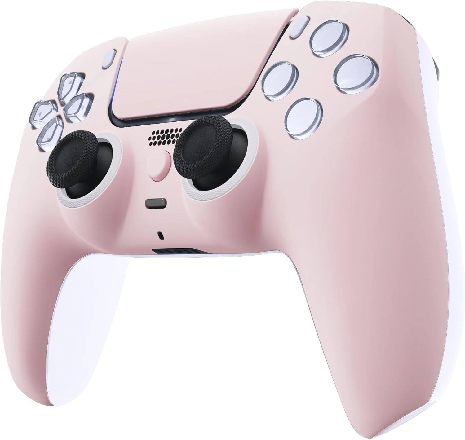 Angle. Custom Controllerzz - Custom Wireless Controller for PS5 - Baby Pink.