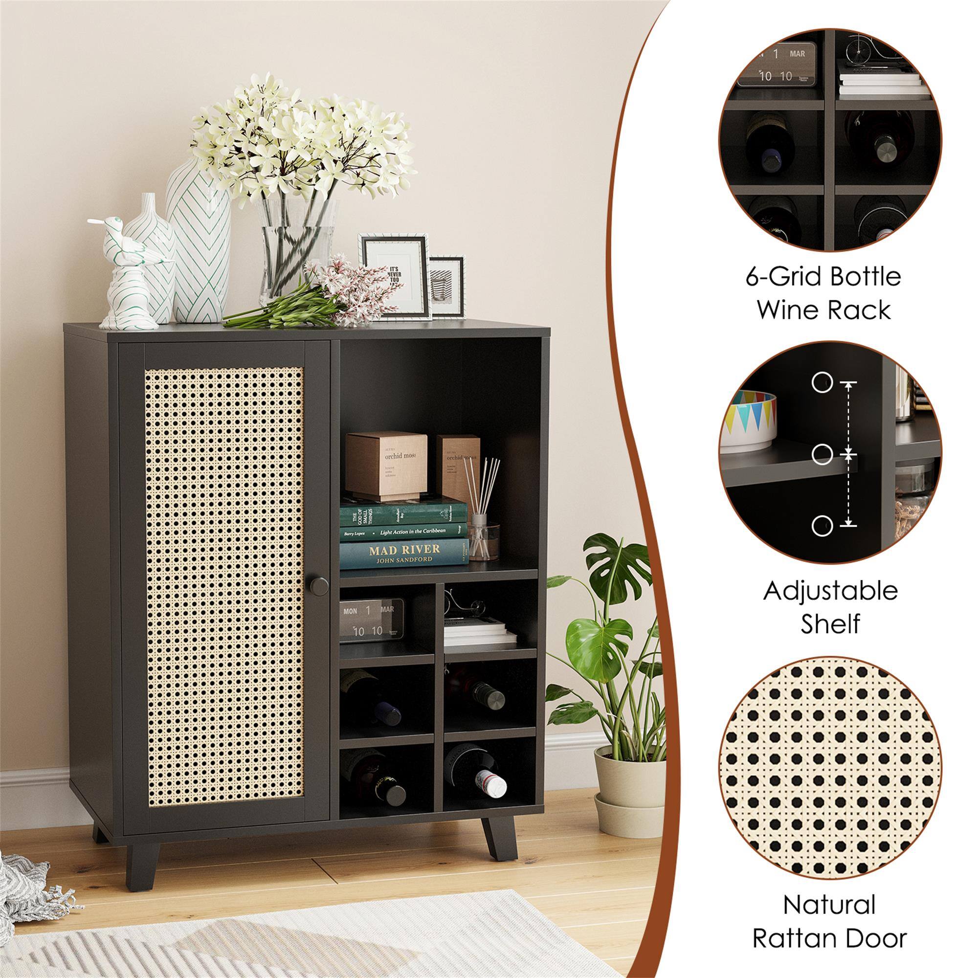 1 MAR  
10 10  
U  
6-Grid Bottle Wine Rack  
O  
O  
-  
Sight be Carlilm  
MAD RIVER NHS SANDFORD NON 1 KAR 10 10  
Adjustable Shelf  
Natural Rattan Door