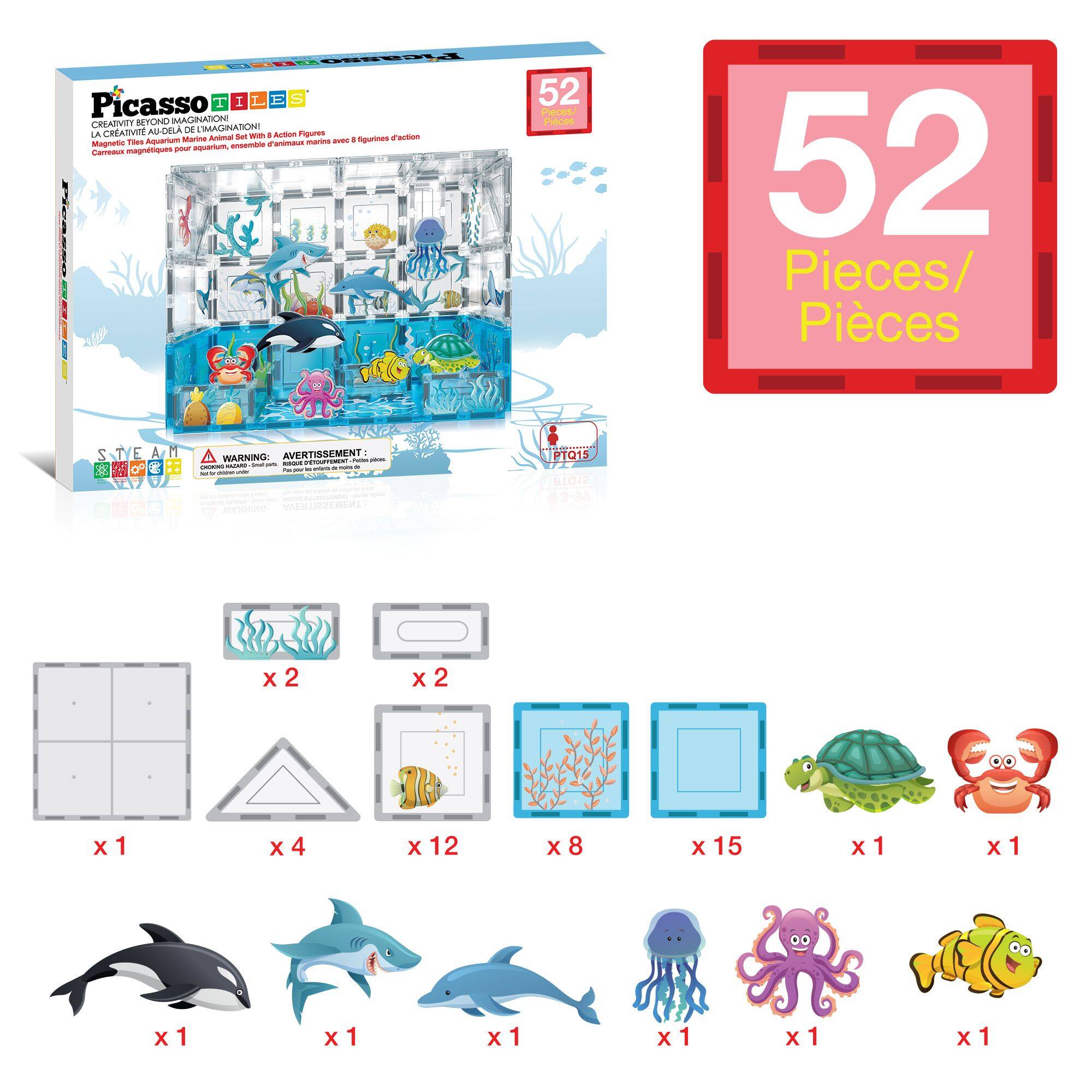 EE FiasRO Picasso 1 1 E  CREARVIY BETOND IMAGINATION CREATIVES AU-DELA - ELMAGINATONI Fgures LA Ama -a - 4 Aurton raction Fiten ueoe Marina -ari - a Spurines Miagnatic ensemble 4 F  magnetiques - agvprium Pieasso ! 52 Po PHICES 52 Pieces/ Pices S E A M O E :: . WARNING: AVERTISSRMENT  TN - : : -  - - - i I i - - - - S 1PTQ1S NIO w X 2 X 2 X 1 x 4 X 12 x 8 X 15 X 1 X 1 x1 1 x1 1 x1 1 x1 1 x1 1 x1 X 1