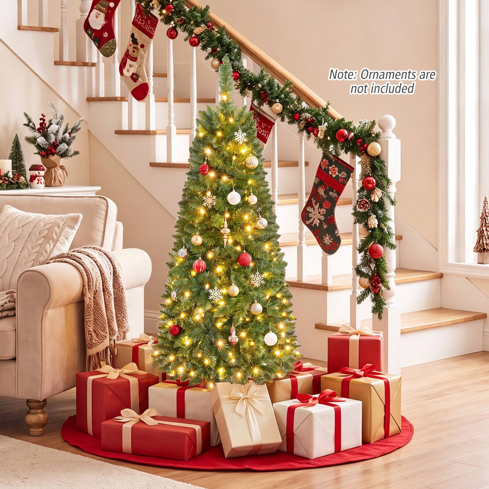 Note: Ornaments are not included