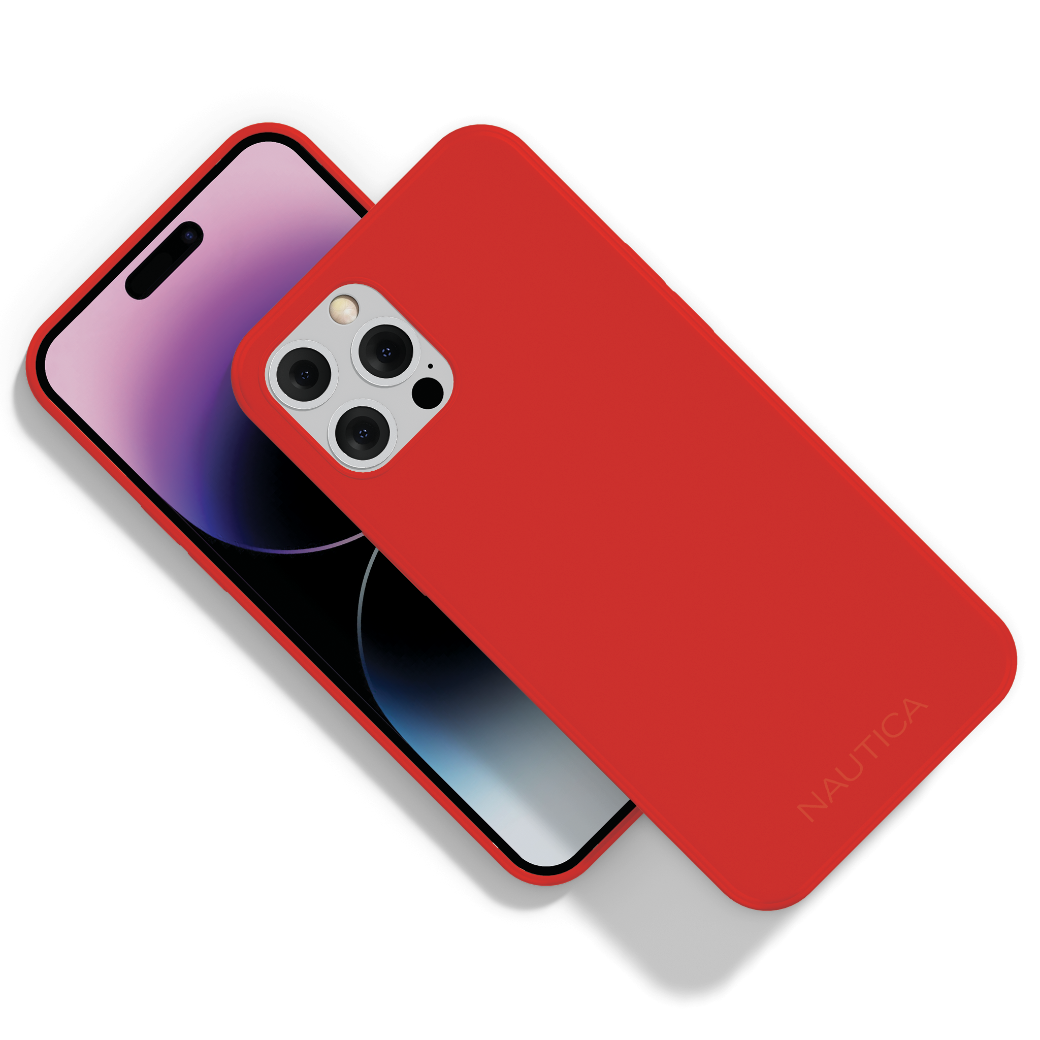 Nautica - Matte Phone Case for iPhone 14 Pro, Case with Ultra-Light, Slim Design, Anti-Scratch, Shockproof Protective Phone Cover - Red