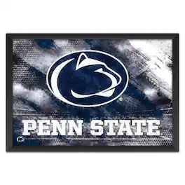 Sporticulture - Penn State Nittany Lions 14" x 20" Brush Stroke Logo Framed Art Print - Multicolor